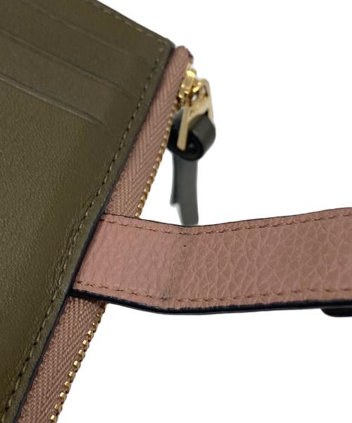 LOEWE（ロエベ）LOEWE (ロエベ) バーティカルウォレット　折りたたみ財布　レザー財布 ベージュ サイズ:実寸参照の古着・服飾アイテム