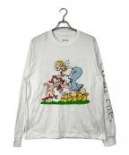 STORY mfgストーリーエムエフジー）の古着「長袖プリントTシャツ」｜ホワイト