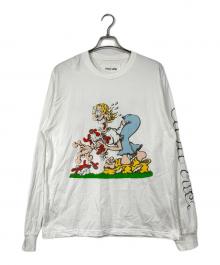 STORY mfg（ストーリーエムエフジー）の古着「長袖プリントTシャツ」｜ホワイト