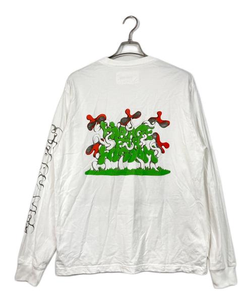STORY mfg（ストーリーエムエフジー）STORY mfg (ストーリーエムエフジー) 長袖プリントTシャツ ホワイト サイズ:Lの古着・服飾アイテム