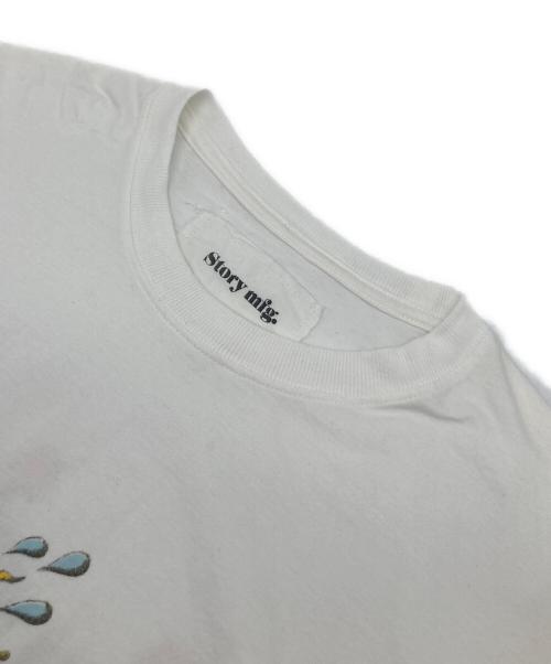 STORY mfg（ストーリーエムエフジー）STORY mfg (ストーリーエムエフジー) 長袖プリントTシャツ ホワイト サイズ:Lの古着・服飾アイテム