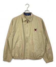 POLO RALPH LAUREN（ポロ・ラルフローレン）の古着「【古着】ゴルフ柄スイングトップ」｜ベージュ