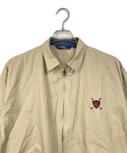 POLO RALPH LAUREN（ポロ・ラルフローレン）POLO RALPH LAUREN (ポロ・ラルフローレン) 【古着】ゴルフ柄スイングトップ ベージュ サイズ:Lの古着・服飾アイテム