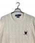 POLO RALPH LAUREN (ポロ・ラルフローレン) 【古着】ゴルフ柄ケーブルニット　コットンニット ホワイト サイズ:M：6000円