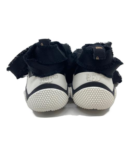 RED VALENTINO（レッドヴァレンティノ）RED VALENTINO (レッドヴァレンティノ) バレエレースアップスニーカー　レースアップ ブラック サイズ:37の古着・服飾アイテム