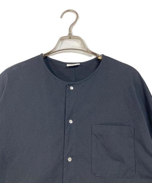LE GLAZIK（ル グラジック）LE GLAZIK (ル グラジック) 3ポケット クルーネックカーディガン ブラック サイズ:36の古着・服飾アイテム