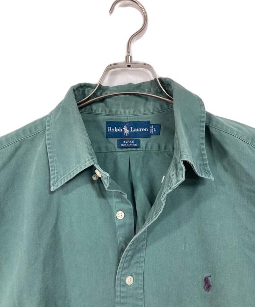 POLO RALPH LAUREN（ポロ・ラルフローレン）POLO RALPH LAUREN (ポロ・ラルフローレン) 【古着】長袖シャツ　ポニー刺繍　BLAKE グリーン サイズ:Lの古着・服飾アイテム