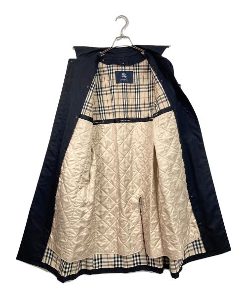 BURBERRY（バーバリー）BURBERRY (バーバリー) 裏ノバ ステンカラーコート　ロングコート　アウター　ライトアウター ネイビー サイズ:11（実寸参照）の古着・服飾アイテム