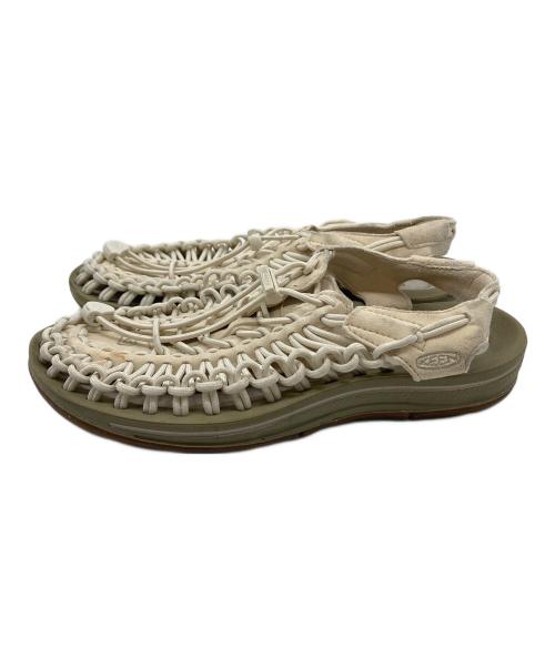 KEEN（キーン）KEEN (キーン) ウィメンズ ユニーク　サンダル　スポーツ　アウトドア アイボリー サイズ:24.5cmの古着・服飾アイテム