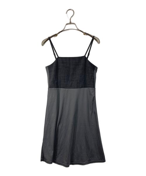 Snidel（スナイデル）Snidel (スナイデル) Sustainableデザインティアードワンピース　ロングワンピース　フリルワンピース グレーの古着・服飾アイテム