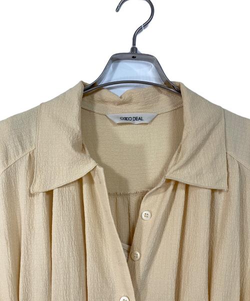 COCODEAL（ココディール）COCODEAL (ココディール) ノースリーブワンピース　ロングワンピース　マキシワンピース　シャツワンピース イエロー サイズ:2の古着・服飾アイテム