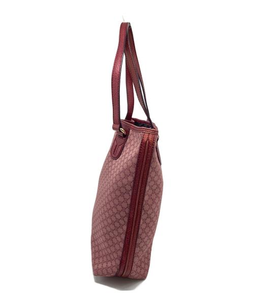 CELINE（セリーヌ）CELINE (セリーヌ) マカダム柄 トートバッグ レッド サイズ:実寸参照の古着・服飾アイテム