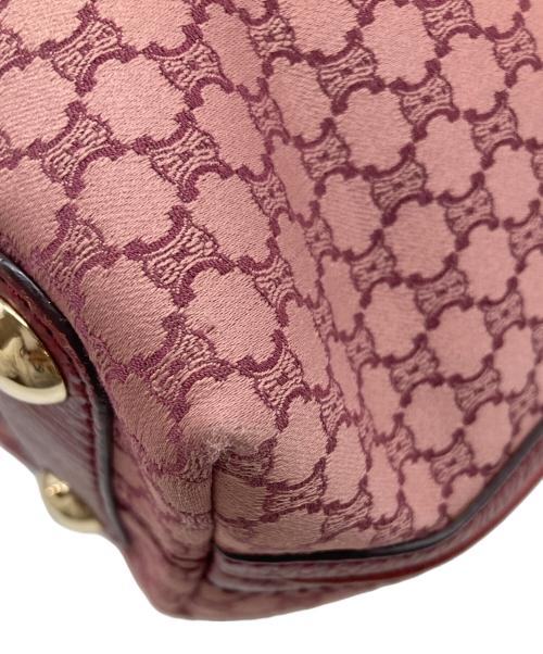 CELINE（セリーヌ）CELINE (セリーヌ) マカダム柄 トートバッグ レッド サイズ:実寸参照の古着・服飾アイテム