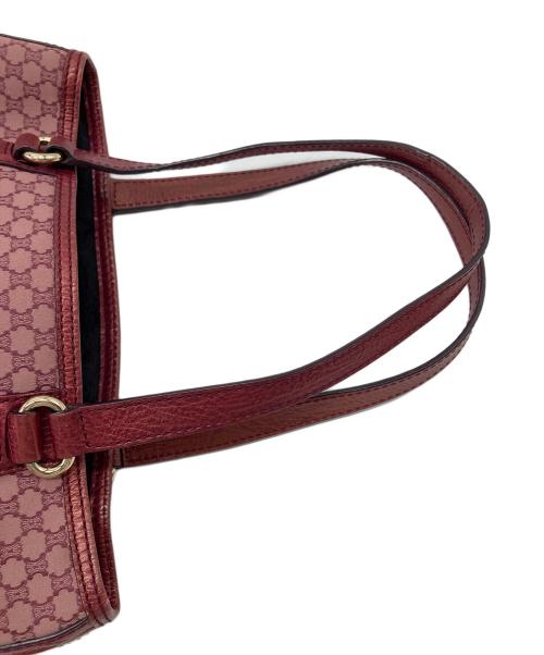 CELINE（セリーヌ）CELINE (セリーヌ) マカダム柄 トートバッグ レッド サイズ:実寸参照の古着・服飾アイテム