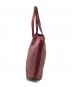CELINE (セリーヌ) マカダム柄 トートバッグ レッド サイズ:実寸参照：30000円