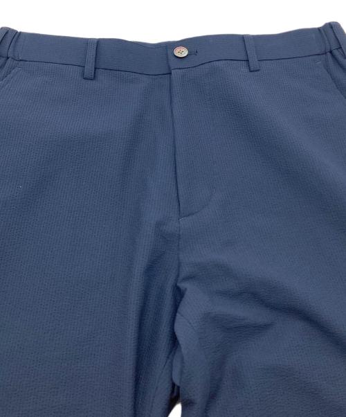PAPAS（パパス）PAPAS (パパス) ポリシアサッカーセットアップスーツ　ジャケット　パンツ　日本製 ネイビー サイズ:Mの古着・服飾アイテム