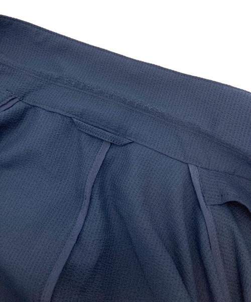 PAPAS（パパス）PAPAS (パパス) ポリシアサッカーセットアップスーツ　ジャケット　パンツ　日本製 ネイビー サイズ:Mの古着・服飾アイテム