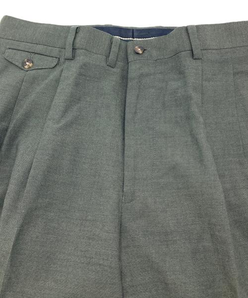 PAPAS（パパス）PAPAS (パパス) ウールセットアップスーツ　パンツスーツ　ジャケット　パンツ　セレモニー　日本製 グリーン サイズ:Sの古着・服飾アイテム