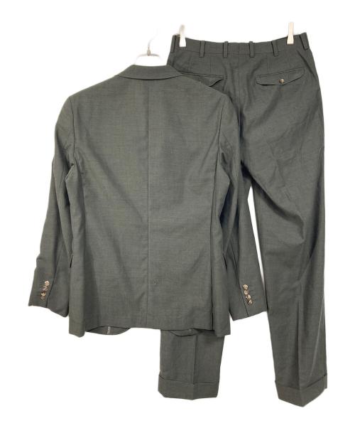 PAPAS（パパス）PAPAS (パパス) ウールセットアップスーツ　パンツスーツ　ジャケット　パンツ　セレモニー　日本製 グリーン サイズ:Sの古着・服飾アイテム