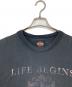 HARLEY-DAVIDSON (ハーレーダビッドソン) 【古着】LIFE BEGINS WHEN YOU GET ONE Tシャツ　半袖カットソー　Tee  USA製 グレー サイズ:2XL：5000円