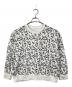 MM6 Maison Margiela（エムエムシックスメゾンマルジェラ）の古着「ロゴスウェット　デザイントップス　総柄　22SS」｜ホワイト
