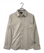 Patagoniaパタゴニア）の古着「Long-Sleeved Skiddore Shirt  ロングスリーブスキッドモアシャツ  長袖シャツ　スポーツ　アウトドア」｜ベージュ