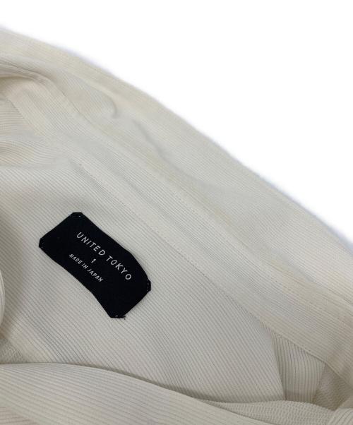 UNITED TOKYO（ユナイテッドトーキョー）UNITED TOKYO (ユナイテッドトーキョー) COLD DRY PLEATS ロングスリーブシャツ　接触冷感 アイボリー サイズ:1の古着・服飾アイテム