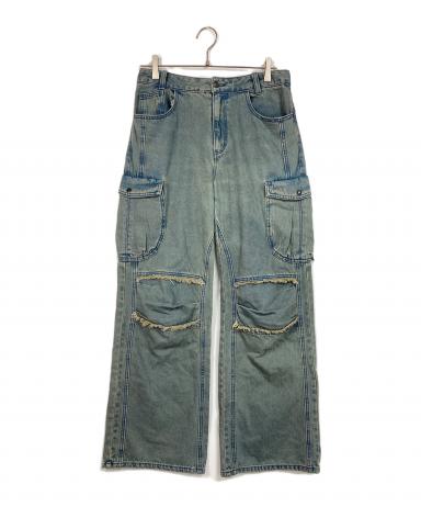 中古・古着通販】coyseio (コイセイオ) デニムカーゴパンツ ブルー