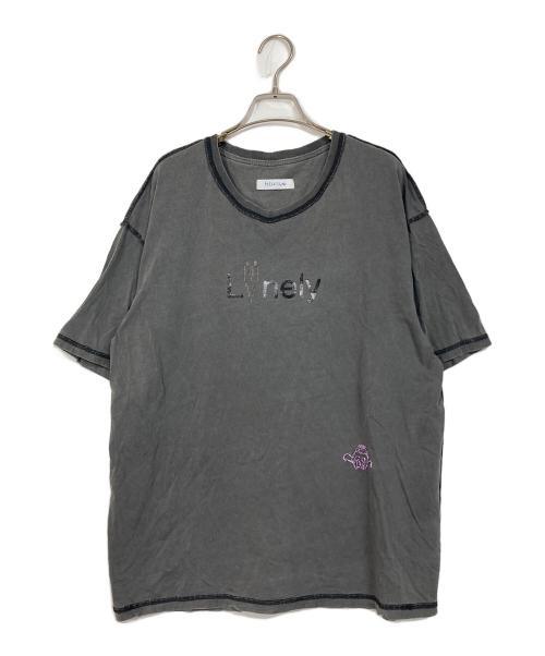 HELLBLAU（ヘルブラウ）HELLBLAU (ヘルブラウ) lonely プリントTシャツ グレー サイズ:Lの古着・服飾アイテム