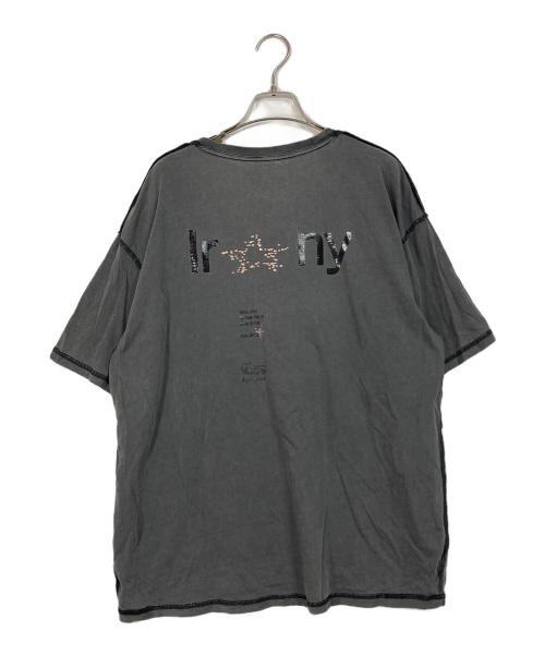 HELLBLAU（ヘルブラウ）HELLBLAU (ヘルブラウ) lonely プリントTシャツ グレー サイズ:Lの古着・服飾アイテム