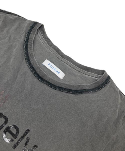 HELLBLAU（ヘルブラウ）HELLBLAU (ヘルブラウ) lonely プリントTシャツ グレー サイズ:Lの古着・服飾アイテム