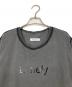 HELLBLAU (ヘルブラウ) lonely プリントTシャツ グレー サイズ:L：5000円