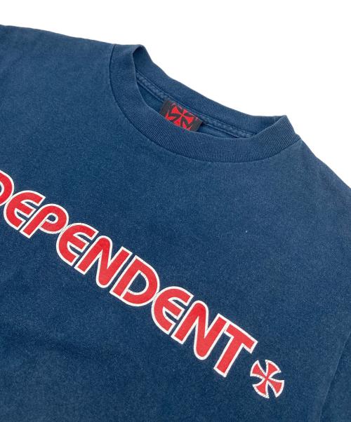 INDEPENDENT（インディペンデント）INDEPENDENT (インディペンデント) 【古着】アイアンクロス 90〜00's Ｔシャツ　９０年代　００年代　 ネイビー サイズ:Sの古着・服飾アイテム