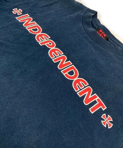 INDEPENDENT（インディペンデント）INDEPENDENT (インディペンデント) 【古着】アイアンクロス 90〜00's Ｔシャツ　９０年代　００年代　 ネイビー サイズ:Sの古着・服飾アイテム