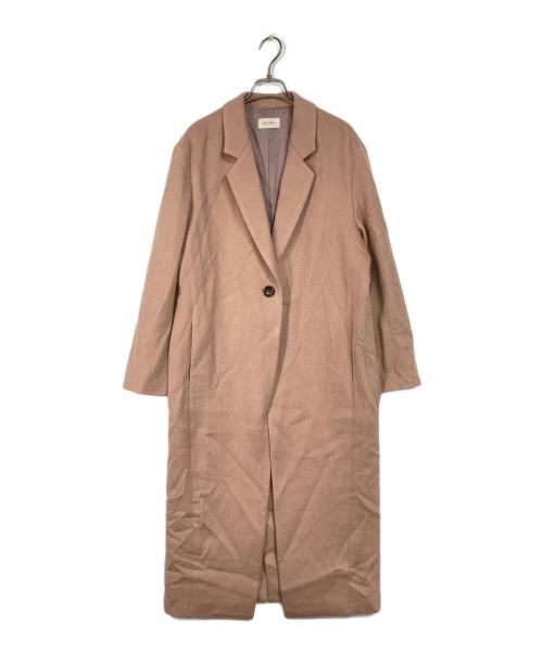 DES PRES（デ プレ）DES PRES (デ プレ) キッドモヘヤミニシャギー チェスターコート ピンク サイズ:FREEの古着・服飾アイテム