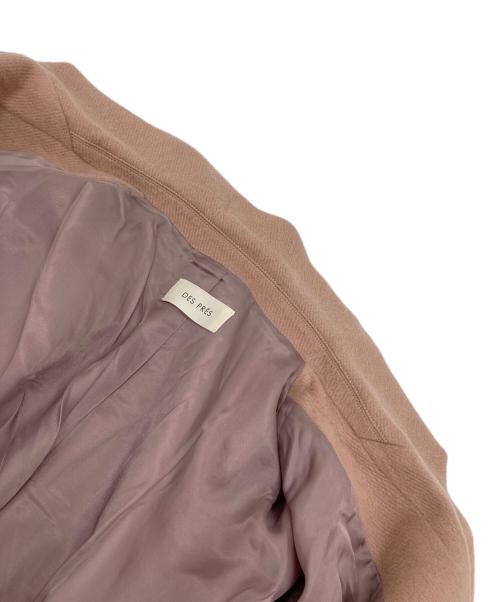 DES PRES（デ プレ）DES PRES (デ プレ) キッドモヘヤミニシャギー チェスターコート ピンク サイズ:FREEの古着・服飾アイテム