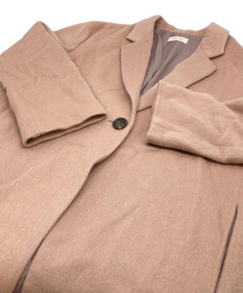 DES PRES（デ プレ）DES PRES (デ プレ) キッドモヘヤミニシャギー チェスターコート ピンク サイズ:FREEの古着・服飾アイテム
