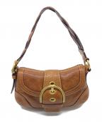 COACHコーチ）の古着「ソーホーワンショルダーバッグ　レザーバッグ」｜ブラウン