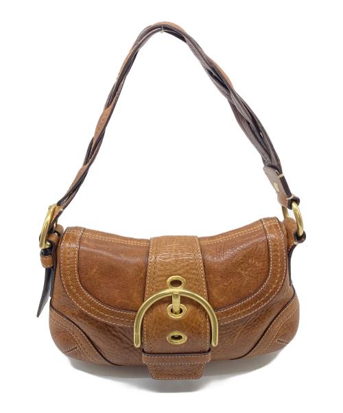 COACH（コーチ）COACH (コーチ) ソーホーワンショルダーバッグ　レザーバッグ ブラウン サイズ:実寸参照の古着・服飾アイテム