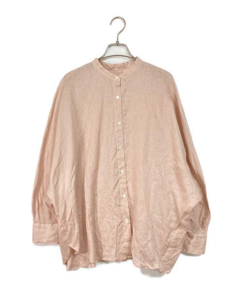 UNTITLED（アンタイトル）UNTITLED (アンタイトル) リネンドルマンシャツ ラグランシャツ　日本製 ピンク サイズ:2の古着・服飾アイテム