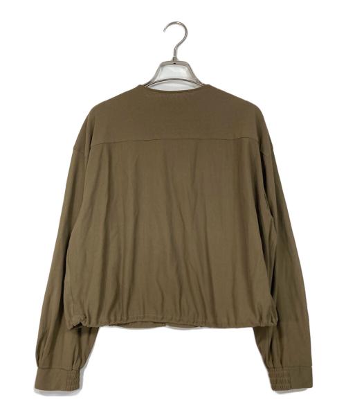 UNTITLED（アンタイトル）UNTITLED (アンタイトル) シアーブルゾン　ノーカラーブルゾン　26年製 ブラウン サイズ:2の古着・服飾アイテム
