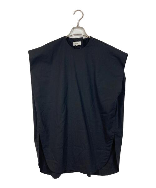 HYKE（ハイク）HYKE (ハイク) バックレースアップ デザインノースリーブ ブラウス ブラック サイズ:2 未使用品の古着・服飾アイテム