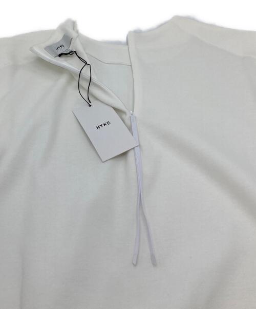 HYKE（ハイク）HYKE (ハイク) バックジップ デザインノースリーブ ブラウス ホワイト サイズ:2の古着・服飾アイテム