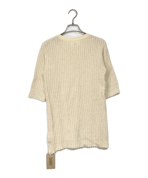 NOWOS（ノーウォス）nowos (ノーウォス) コットンニット アイボリー サイズ:FREE 未使用品の古着・服飾アイテム