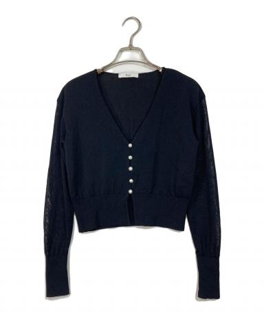 【Reneルネ】新品タグ付定価49,500円ウォッシャブル夏カーディガン36 中古・古着通販】Rene (ルネ) コーティングパール釦カーディガン 日本