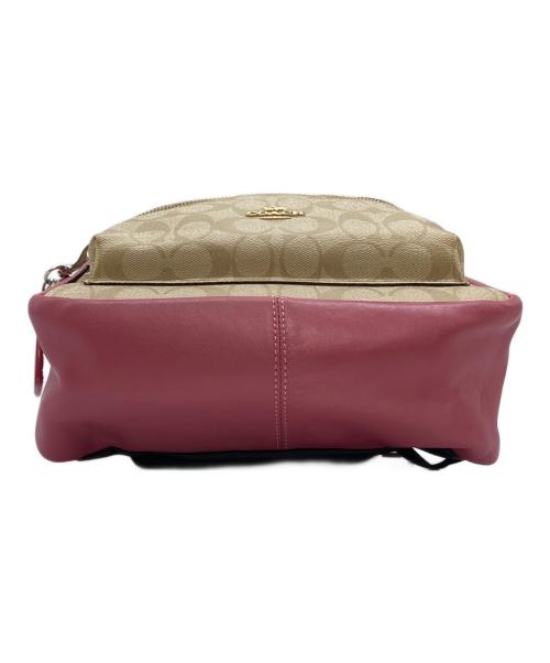 COACH（コーチ）COACH (コーチ) シグネチャーミニバックパック ピンク サイズ:実寸参照の古着・服飾アイテム