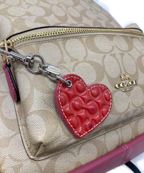 COACH（コーチ）COACH (コーチ) シグネチャーミニバックパック ピンク サイズ:実寸参照の古着・服飾アイテム
