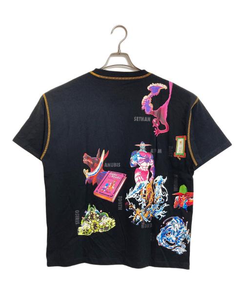 graniph（グラニフ）graniph (グラニフ) ジョジョの奇妙な冒険 (ジョジョノキミョウナボウケン) エジプト9栄神｜ビッグシルエットTシャツ　半袖カットソー　Tee ブラック サイズ:Mの古着・服飾アイテム