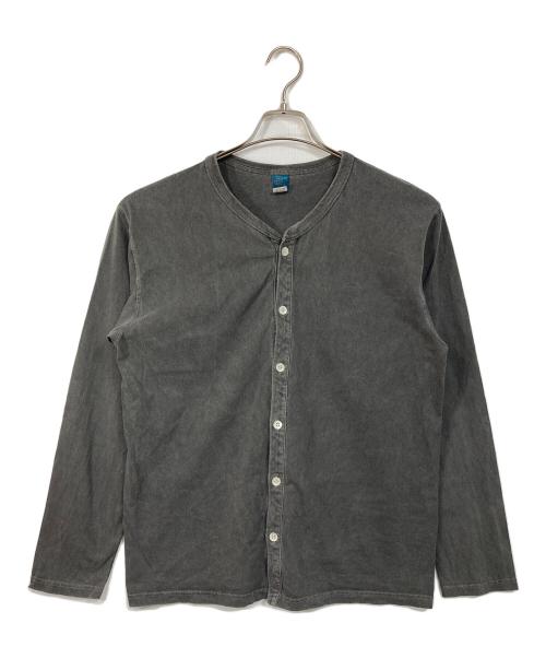 good on（グッドオン）good on (グッドオン) ピグメント染めカーディガン　USA製 グレー サイズ:Mの古着・服飾アイテム