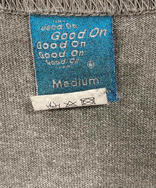 good on（グッドオン）good on (グッドオン) ピグメント染めカーディガン　USA製 グレー サイズ:Mの古着・服飾アイテム